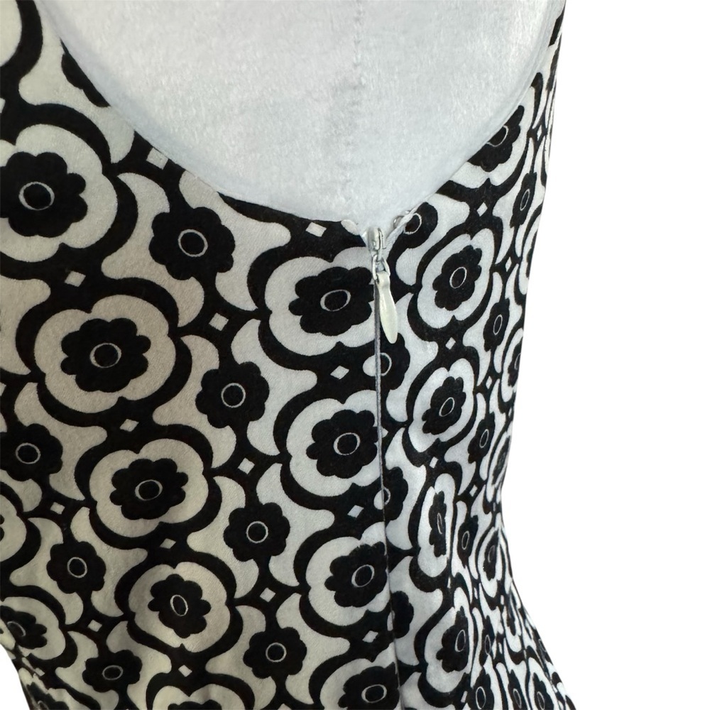 Nine West Black & White Geometric Sheath Dress Sleeveless - Picture 7 of 12
